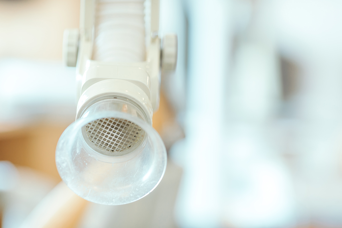 口腔外バキュームの完備